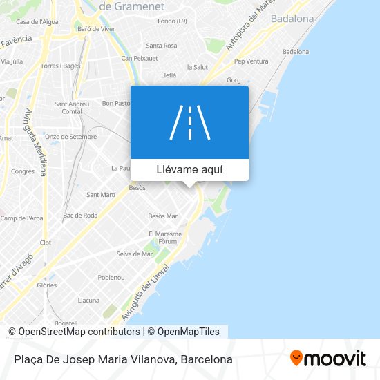 Mapa Plaça De Josep Maria Vilanova