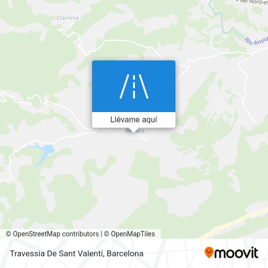 Mapa Travessia De Sant Valentí