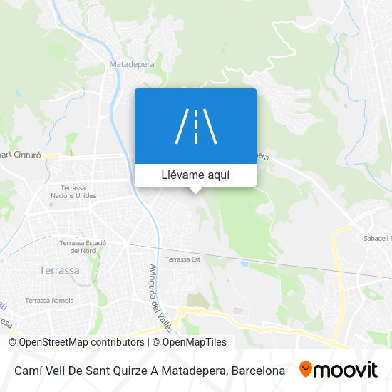 Mapa Camí Vell De Sant Quirze A Matadepera