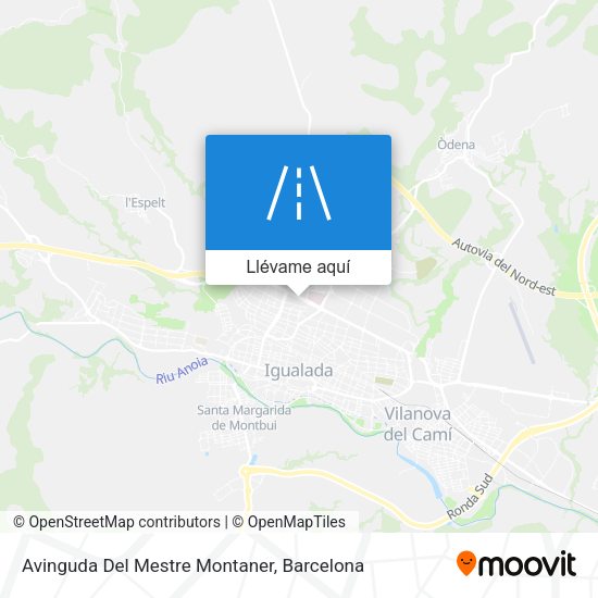 Mapa Avinguda Del Mestre Montaner