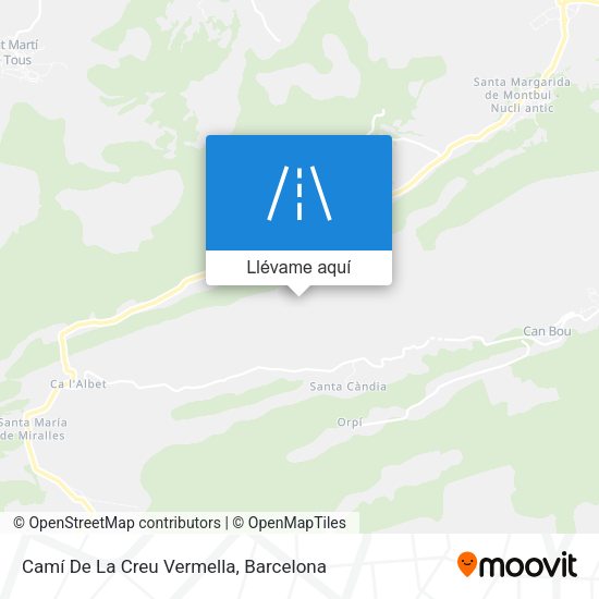 Mapa Camí De La Creu Vermella