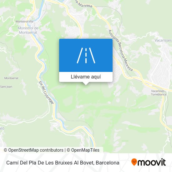 Mapa Camí Del Pla De Les Bruixes Al Bovet
