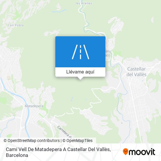 Mapa Camí Vell De Matadepera A Castellar Del Vallès