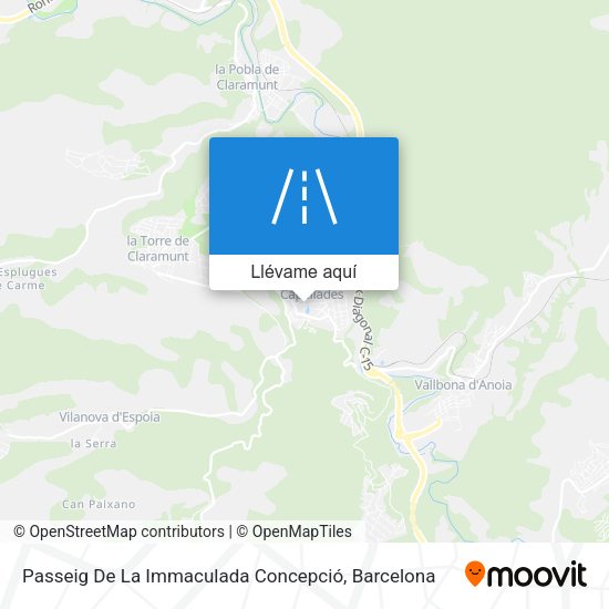 Mapa Passeig De La Immaculada Concepció