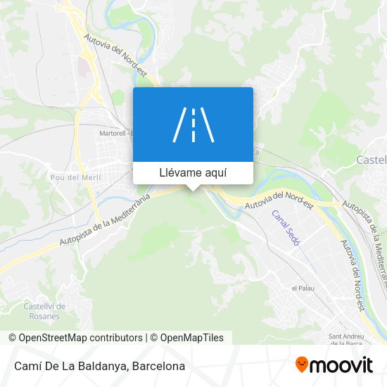 Mapa Camí De La Baldanya