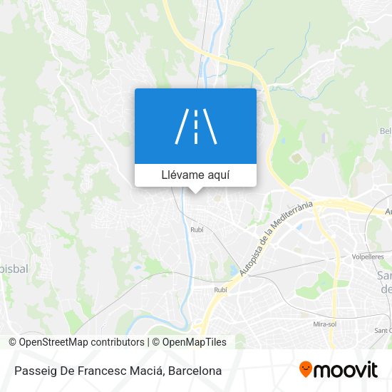 Mapa Passeig De Francesc Maciá