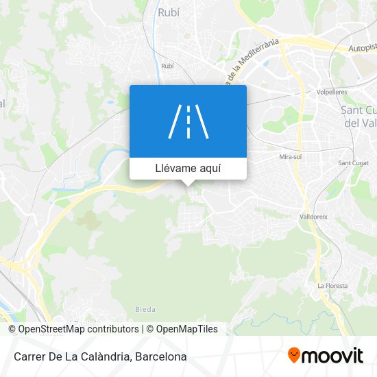 Mapa Carrer De La Calàndria