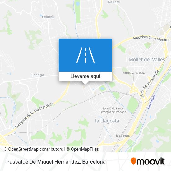 Mapa Passatge De Miguel Hernández