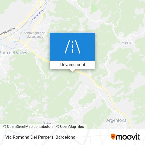 Mapa Via Romana Del Parpers