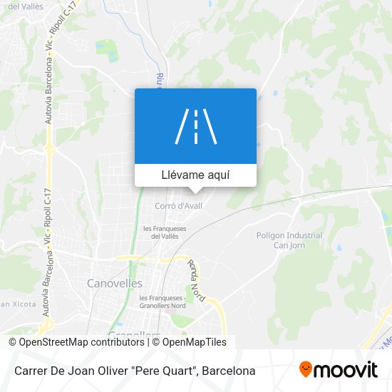 Mapa Carrer De Joan Oliver "Pere Quart"