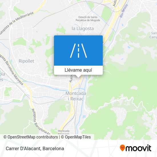 Mapa Carrer D'Alacant