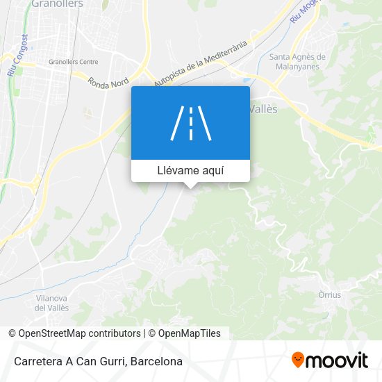Mapa Carretera A Can Gurri