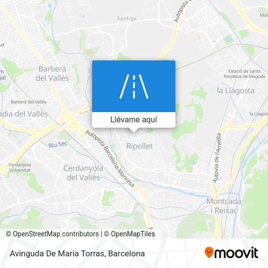 Mapa Avinguda De Maria Torras