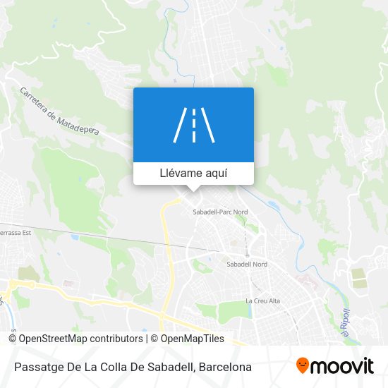 Mapa Passatge De La Colla De Sabadell
