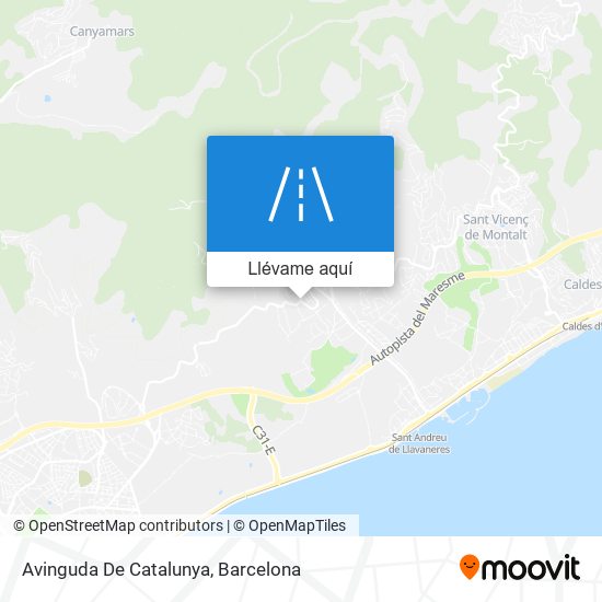 Mapa Avinguda De Catalunya