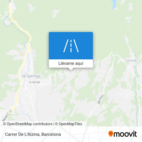 Mapa Carrer De L'Alzina