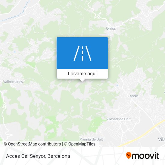 Mapa Acces Cal Senyor
