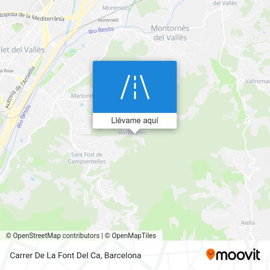 Mapa Carrer De La Font Del Ca