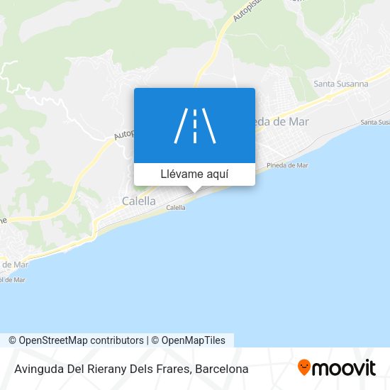 Mapa Avinguda Del Rierany Dels Frares