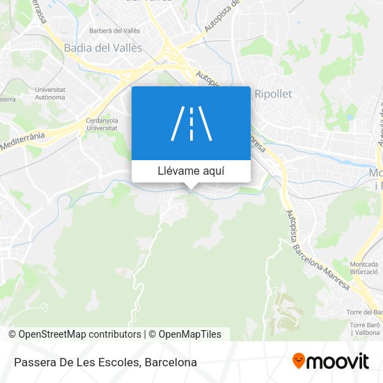 Mapa Passera De Les Escoles