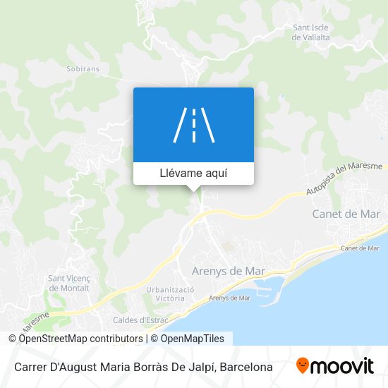 Mapa Carrer D'August Maria Borràs De Jalpí