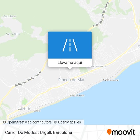 Mapa Carrer De Modest Urgell
