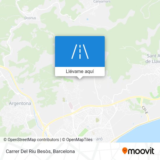 Mapa Carrer Del Riu Besòs
