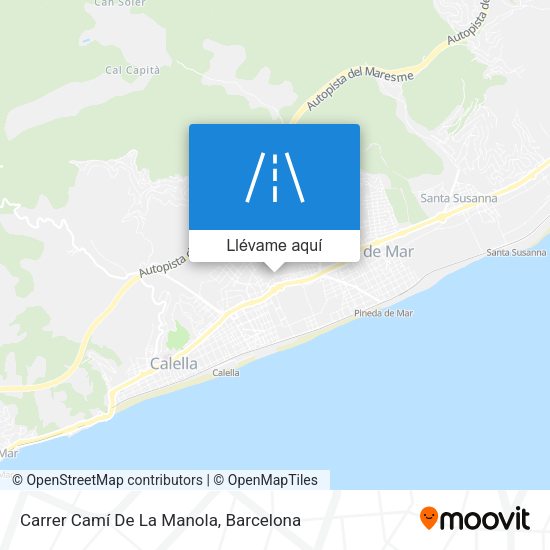 Mapa Carrer Camí De La Manola