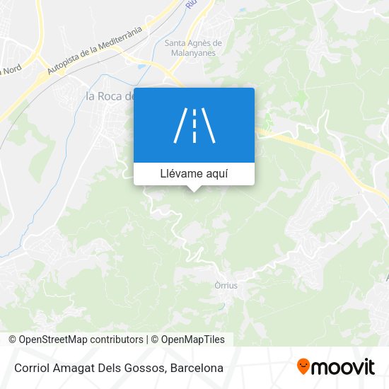 Mapa Corriol Amagat Dels Gossos