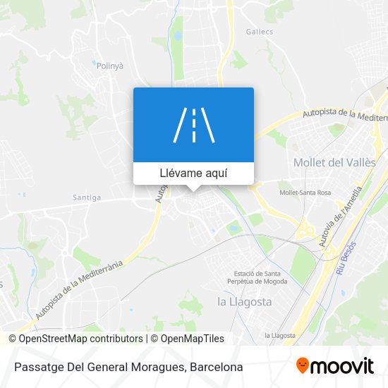 Mapa Passatge Del General Moragues
