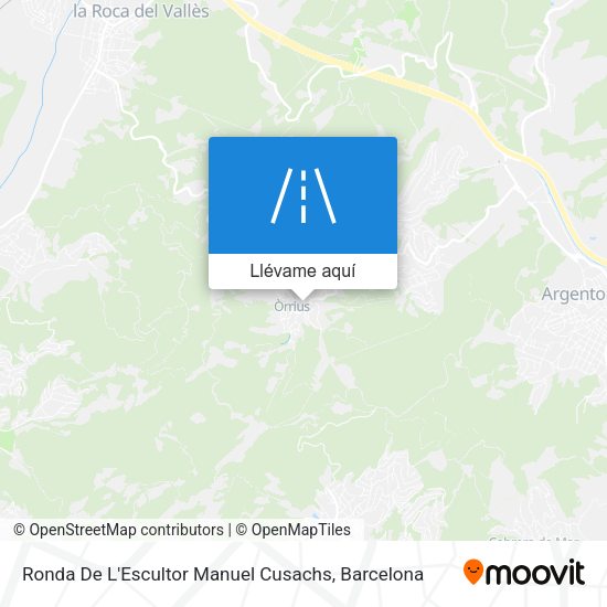 Mapa Ronda De L'Escultor Manuel Cusachs