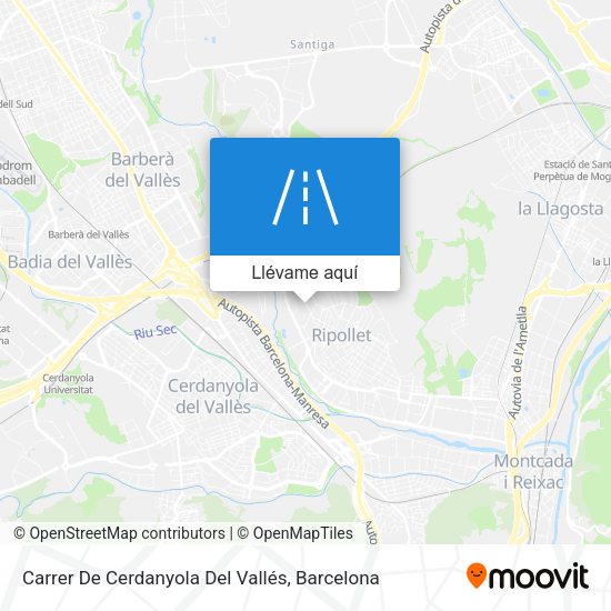 Mapa Carrer De Cerdanyola Del Vallés