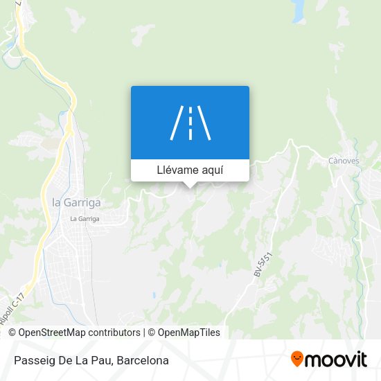 Mapa Passeig De La Pau