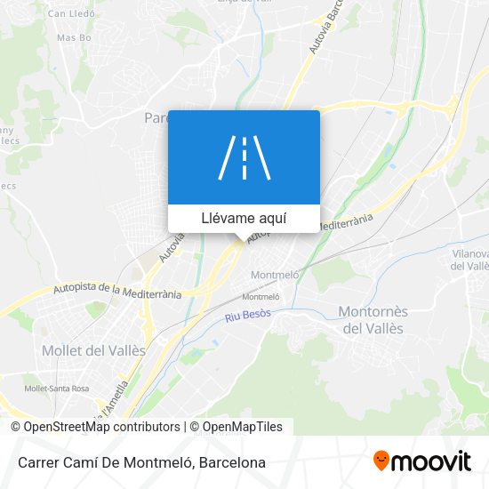 Mapa Carrer Camí De Montmeló