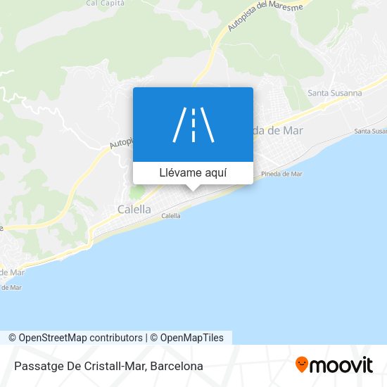 Mapa Passatge De Cristall-Mar