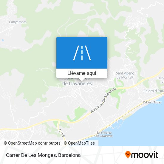Mapa Carrer De Les Monges