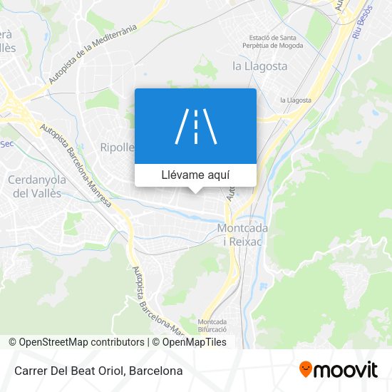 Mapa Carrer Del Beat Oriol