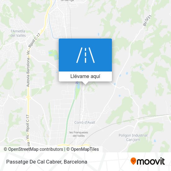 Mapa Passatge De Cal Cabrer