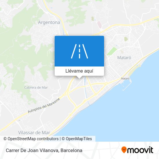 Mapa Carrer De Joan Vilanova