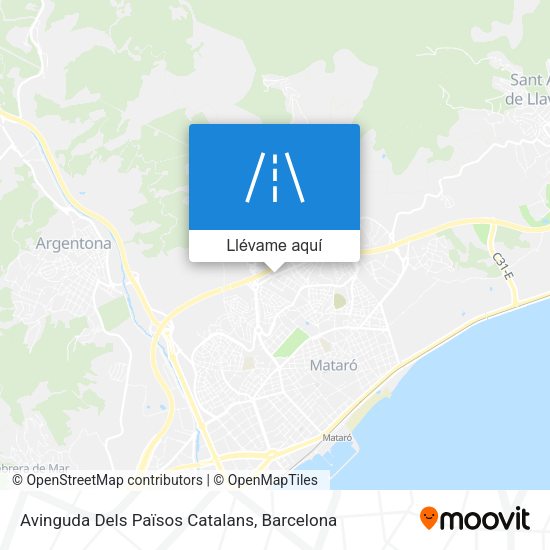 Mapa Avinguda Dels Països Catalans