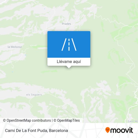 Mapa Camí De La Font Puda