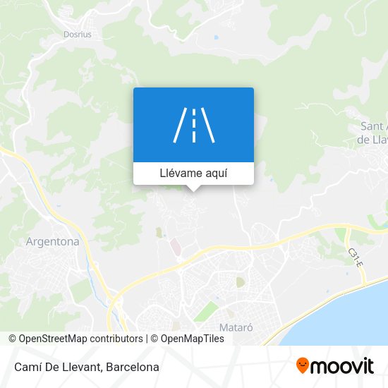 Mapa Camí De Llevant