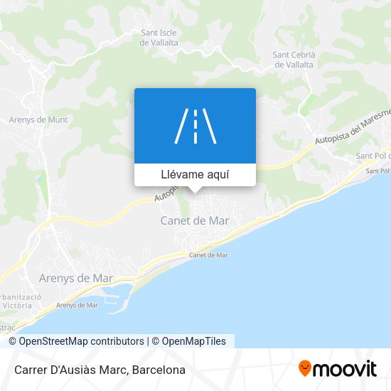 Mapa Carrer D'Ausiàs Marc