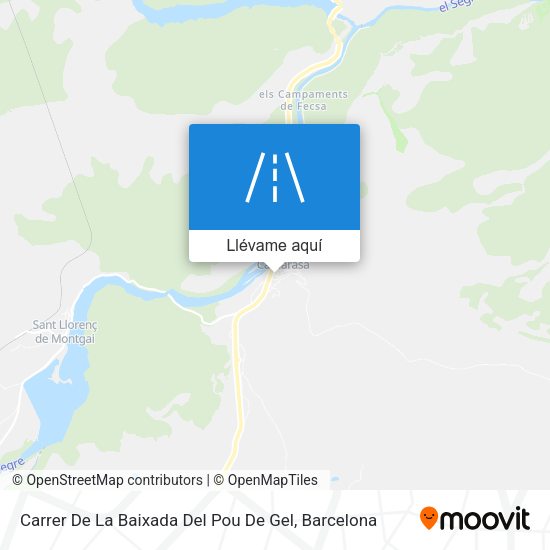 Mapa Carrer De La Baixada Del Pou De Gel