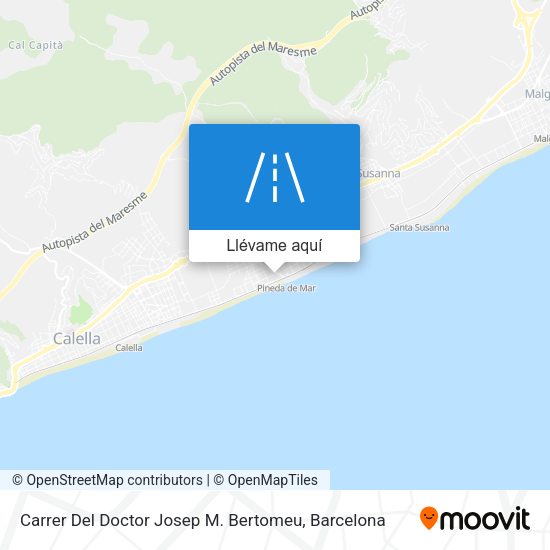 Mapa Carrer Del Doctor Josep M. Bertomeu