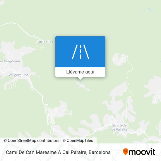 Mapa Camí De Can Maresme A Cal Paraire