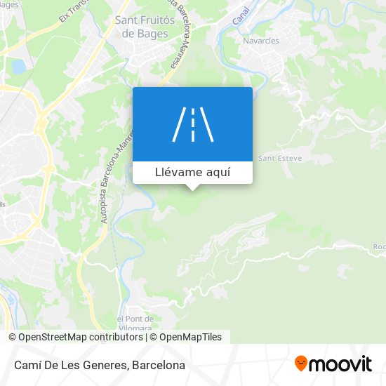 Mapa Camí De Les Generes