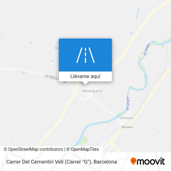 Mapa Carrer Del Cementiri Vell (Carrer "G")