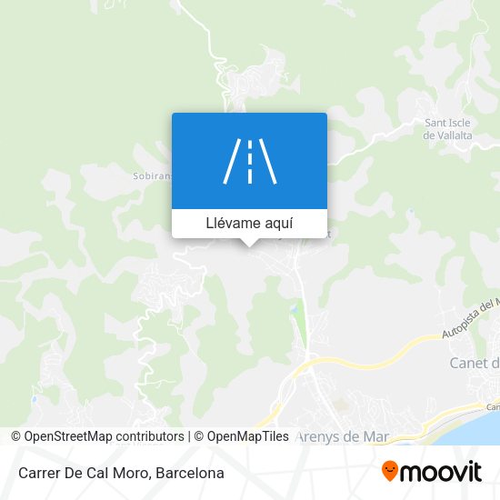 Mapa Carrer De Cal Moro