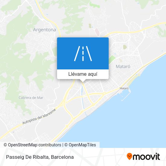 Mapa Passeig De Ribalta